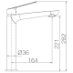 Grifo de lavabo Luxor Imex croquis 3