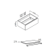 Conjunto mueble de baño con encimera Flow Coycama croquis 4