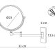Espejo aumento x3 circular Bruntec croquis 3
