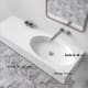 Lavabo suspendido California Bruntec croquis 2