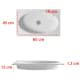 Lavabo suspendido California Bruntec croquis 1