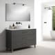 Mueble de baño con encimera de resina Gaia Bruntec principal 0