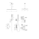 Conjunto de ducha empotrado Toscana Imex croquis 10