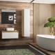 Mueble de baño Lambda con encimera de madera Coycama ambiente 18