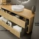 Mueble de baño madera maciza con encimera de madera Alpes 19 Bruntec croquis 4
