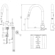 Grifo de cocina Round de GME croquis 2