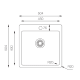 Fregadero de cocina Cairo de Solfless croquis 3