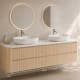 Mueble de baño con encimera Solid Surface Duna Bruntec croquis 7