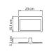 Conjunto de accesorios de baño Pirenei Gedy croquis 16