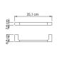 Conjunto de accesorios de baño Pirenei Gedy croquis 13