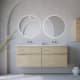 Conjunto de mueble de baño madera maciza palilleria Horizontal Alpes 7 Bruntec principal 1