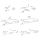Conjunto mueble de baño Flow Coycama croquis 8