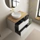 Mueble de baño con encimera de microtec Coban Bruntec detalle 3