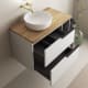 Mueble de baño con encimera de microtec Coban Bruntec detalle 3