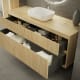 Mueble de baño moderno de madera maciza Alpes Bruntec detalle 3