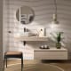 Conjunto mueble de baño con encimera de madera y cajonera Domus Salgar principal 1