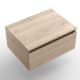 Conjunto mueble de baño con encimera de madera y cajonera Domus Salgar detalle 5