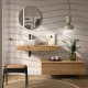 Conjunto mueble de baño con encimera de madera y cajonera Domus Salgar principal 0