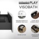 Conjunto mueble de baño fondo reducido 40 cm Nido Viso detalle 6