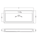 Lavabo encastrado Zafiro Coycama croquis 3