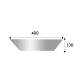 Lavabo sobre encimera Gea ArtandBath croquis 1