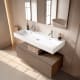 Conjunto mueble de baño con lavabo de cerámica de 12 cm de alto y cajonera Nomad Viso principal 11