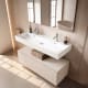 Conjunto mueble de baño con lavabo de cerámica de 12 cm de alto y cajonera Nomad Viso principal 7
