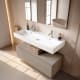 Conjunto mueble de baño con lavabo de cerámica de 12 cm de alto y cajonera Nomad Viso principal 10