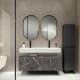 Conjunto mueble de baño con lavabo de cerámica de 12 cm de alto y cajonera Nomad Viso Bath principal 4
