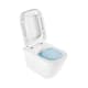 Pack inodoro suspendido + cisterna empotrada + pulsador + bide Look Unisan Sanindusa detalle 7
