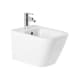 Pack inodoro suspendido + cisterna empotrada + pulsador + bide Look Unisan Sanindusa detalle 2
