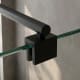 Mampara de ducha Elite negro mate Bruntec detalle 2