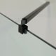 Mampara de ducha Brico negro mate Bruntec detalle 3