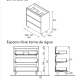 Conjunto mueble de baño Noja Salgar croquis 14