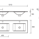 Conjunto mueble de baño Noja Salgar Croquis 11