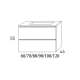 Conjunto mueble de baño Granada Viso Bath croquis 25