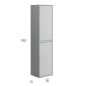 Columna de baño Boston Bruntec croquis 9