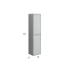 Columna de baño Boston Bruntec croquis 8