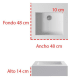 Lavabo sobre encimera Roma Bruntec croquis 1