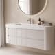 Conjunto de mueble de baño con lavabo Solid Surface Duna Bruntec ambiente 11