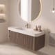 Conjunto de mueble de baño con lavabo Solid Surface Duna Bruntec detalle 6