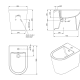 Pack inodoro + bide Urby Plus Unisan Sanindusa croquis 9