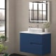 Mueble de baño con encimera piedra compactada blanca Lia Bruntec colores principal 7