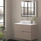 Mueble de baño con encimera piedra compactada blanca Lia Bruntec colores principal 4