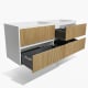 Conjunto mueble de baño Alpes 18 Bruntec detalle 6