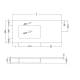 Lavabo encastrado Mara Masai Coycama croquis 17