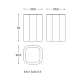 Papelera de baño Line Cosmic croquis 2