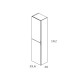 Columna con espejo para baño Mirror Royo croquis 5