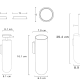 Conjunto de accesorios de baño Geyser Cosmic croquis 5