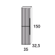 Columna de baño Lombok Bruntec croquis 2